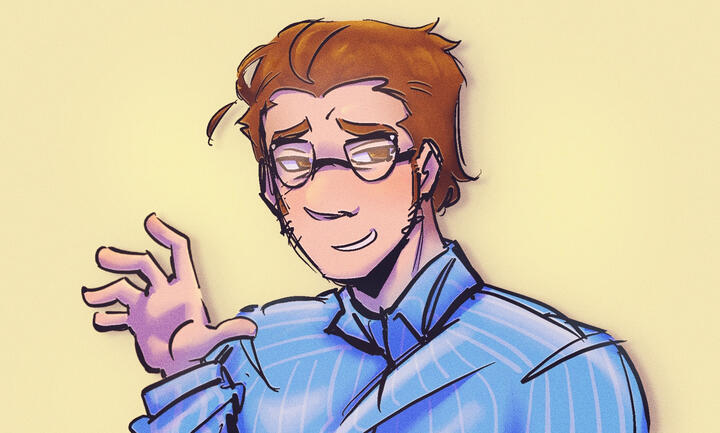 Drawing of Felix Kranken from The Walten Files
